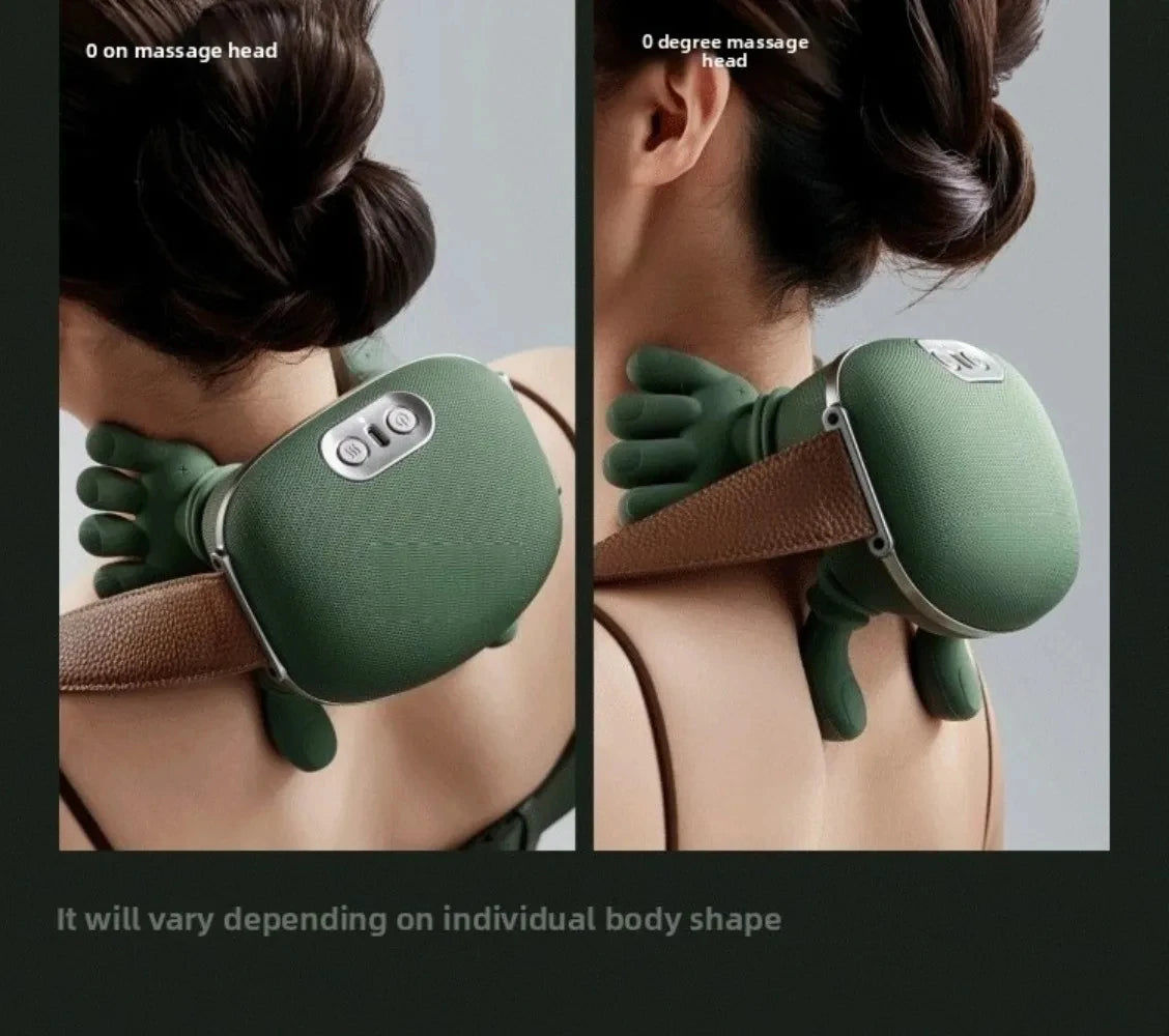 2026 Bionic Finger Neck Shoulder Massager Wireless Neck Cervical Trapezius Kneading Massage Shawl Brushless Motor Neck massager