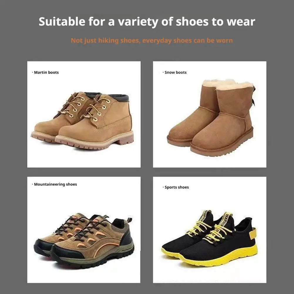 5 Teeth Spike Anti Slip Ice Gripper For Winter Shoes Outdoor Hiking Mountain Climbing Snow Crampons Anti-slip Shoe Covers