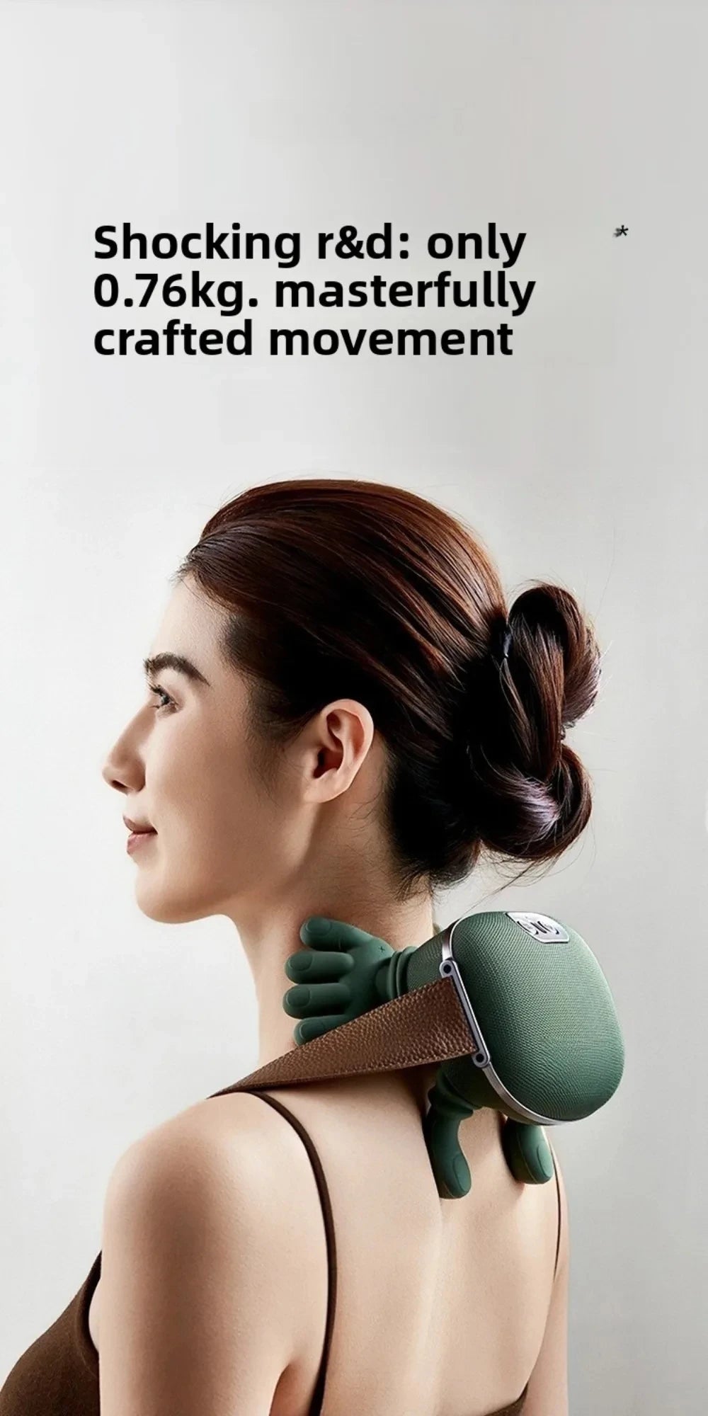 2026 Bionic Finger Neck Shoulder Massager Wireless Neck Cervical Trapezius Kneading Massage Shawl Brushless Motor Neck massager