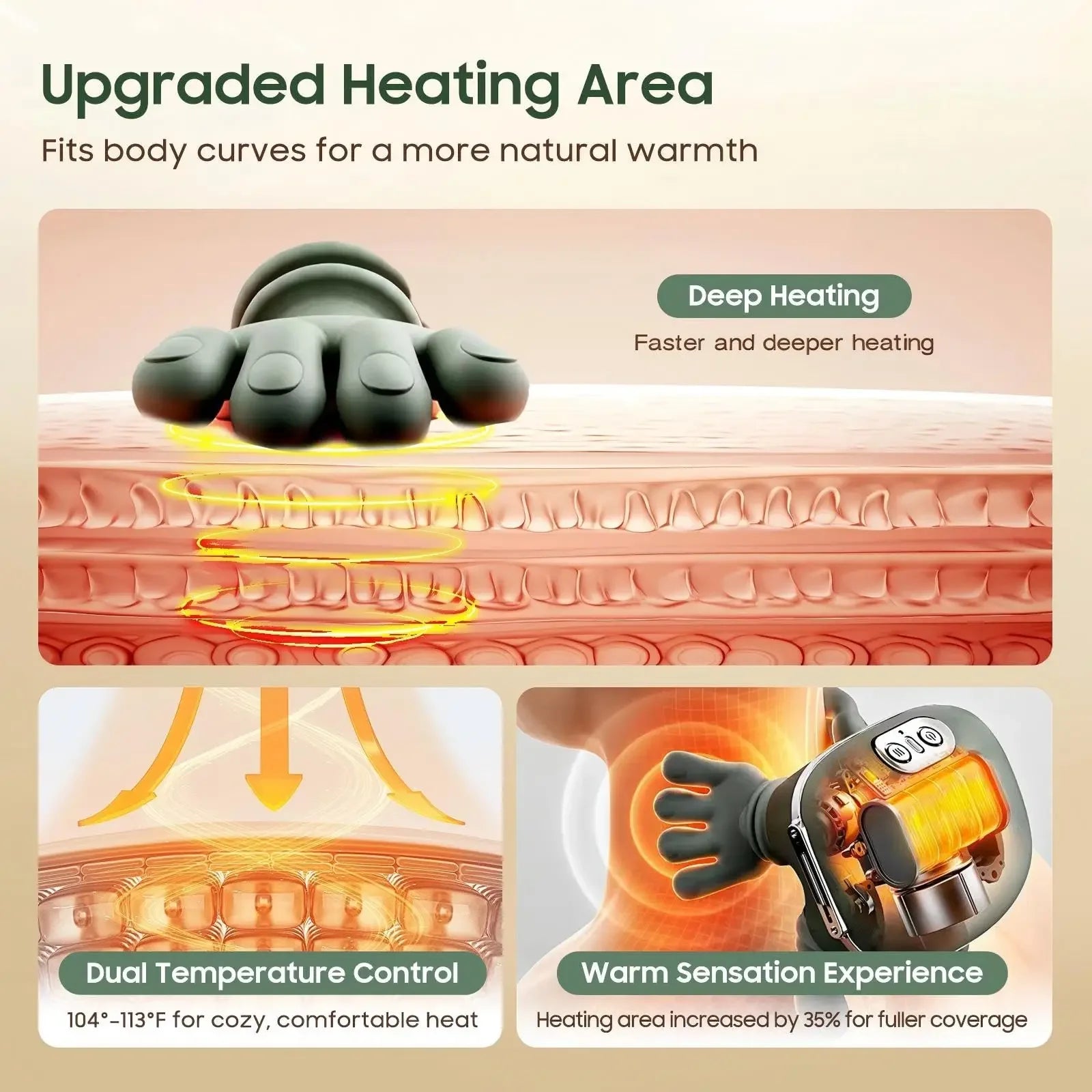 2026 Bionic Finger Neck Shoulder Massager Wireless Neck Cervical Trapezius Kneading Massage Shawl Brushless Motor Neck massager