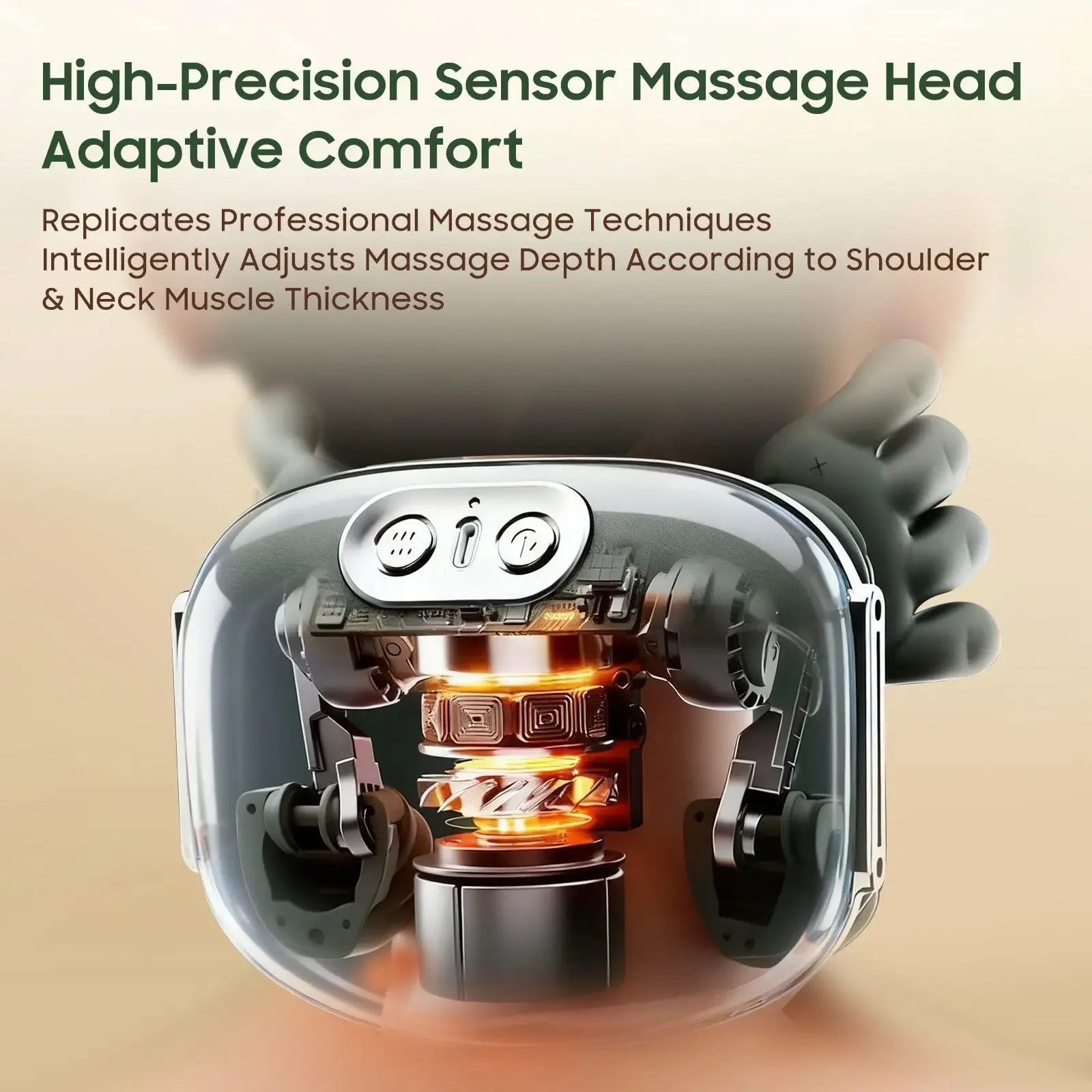 2026 Bionic Finger Neck Shoulder Massager Wireless Neck Cervical Trapezius Kneading Massage Shawl Brushless Motor Neck massager