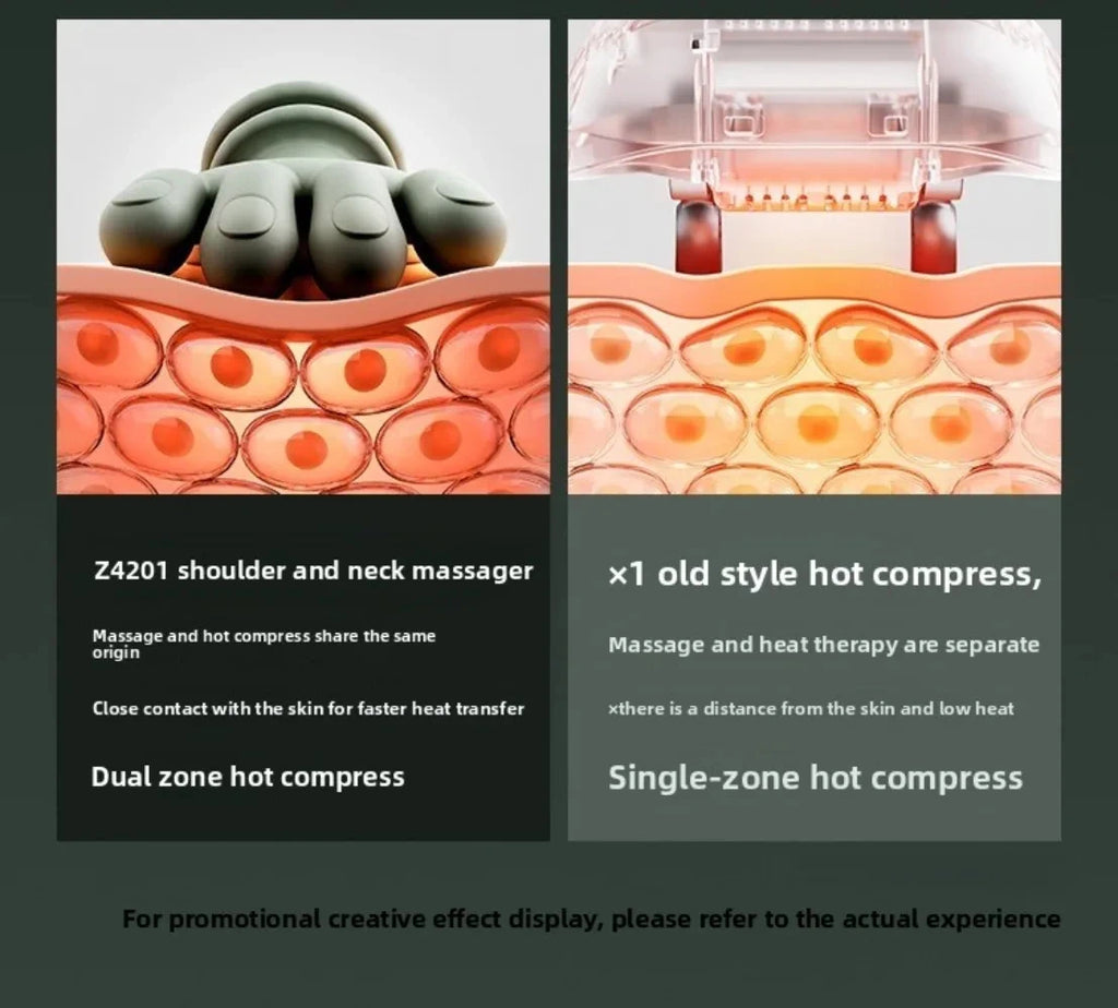 2026 Bionic Finger Neck Shoulder Massager Wireless Neck Cervical Trapezius Kneading Massage Shawl Brushless Motor Neck massager