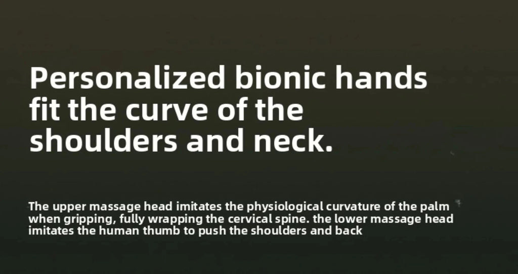 2026 Bionic Finger Neck Shoulder Massager Wireless Neck Cervical Trapezius Kneading Massage Shawl Brushless Motor Neck massager